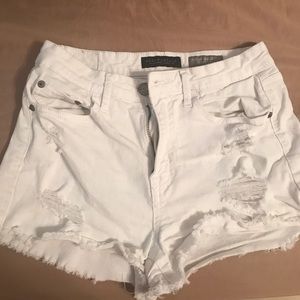 White Aeropostale High Rise Shorts!